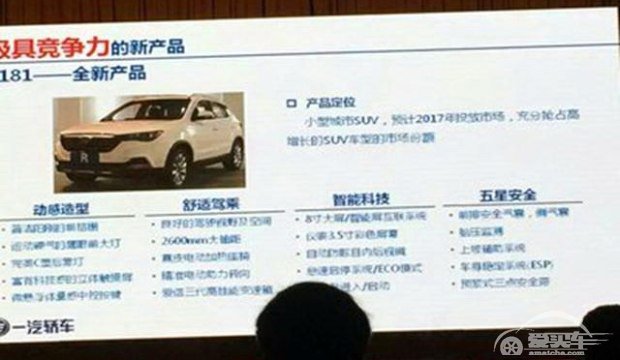 小型SUV于2017年上市 奔腾新车计划曝光