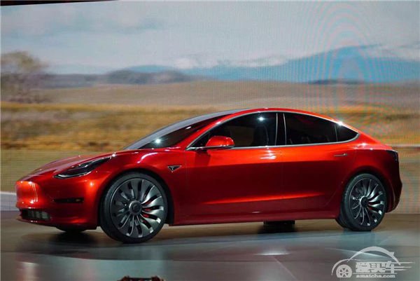 特斯拉Model 3正式揭幕 起步价$35,000