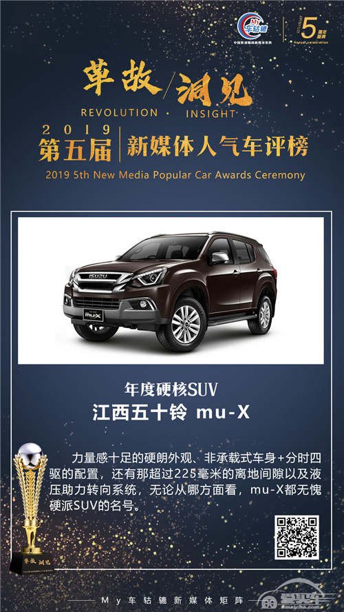 年度硬核SUV：江西五十铃 mu-X