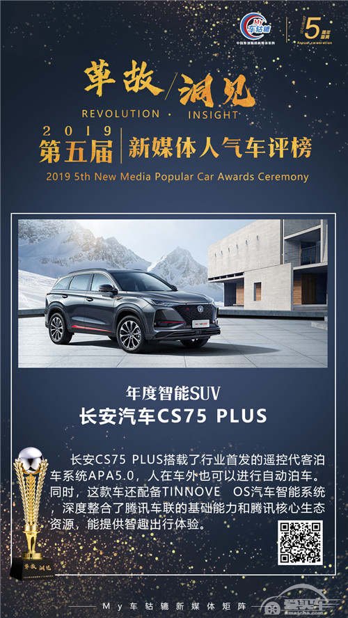 年度智能SUV：长安汽车CS75 PLUS