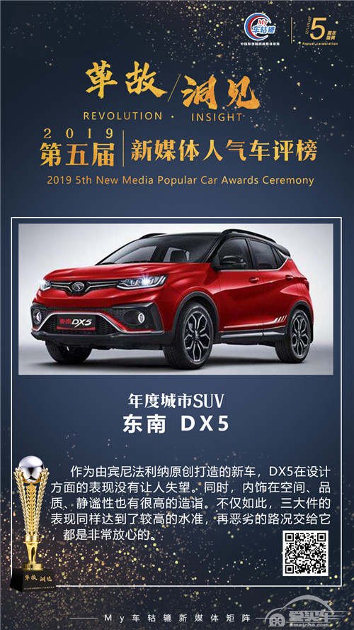 年度城市SUV：东南 DX5