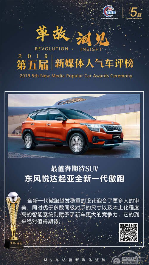 最值得期待SUV：东风悦达起亚全新一代傲跑