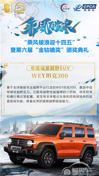 年度硬派越野SUV：WEY坦克300